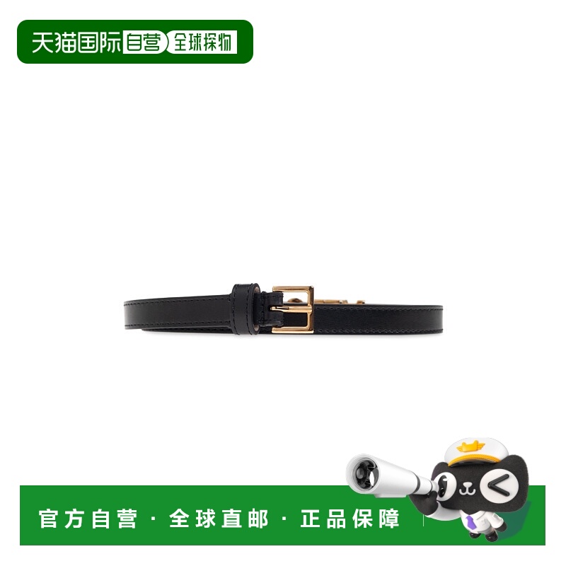 1h可退 VERSACE 女士腰带 1019432DV3T1B00V SS2025 黑色 Leather