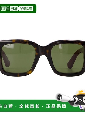 1h可退 潮奢 Gucci 古驰 女士 棕色 Square Frame 太阳镜 GG1663S