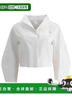 GIVENCHY 女士衬衫 BW61CK15JT100 SS2025 白色 'Puff' shirt