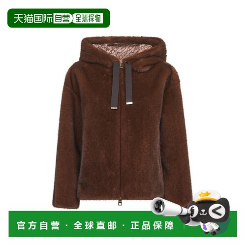 HERNO 女士外套 GI000318D127398800 CO 棕色 Zip closure, fur-l