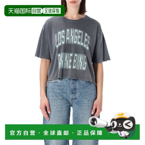 Anine Bing 女士T恤 A0812556WHG1 SS2026 灰色短【付后1h可退】