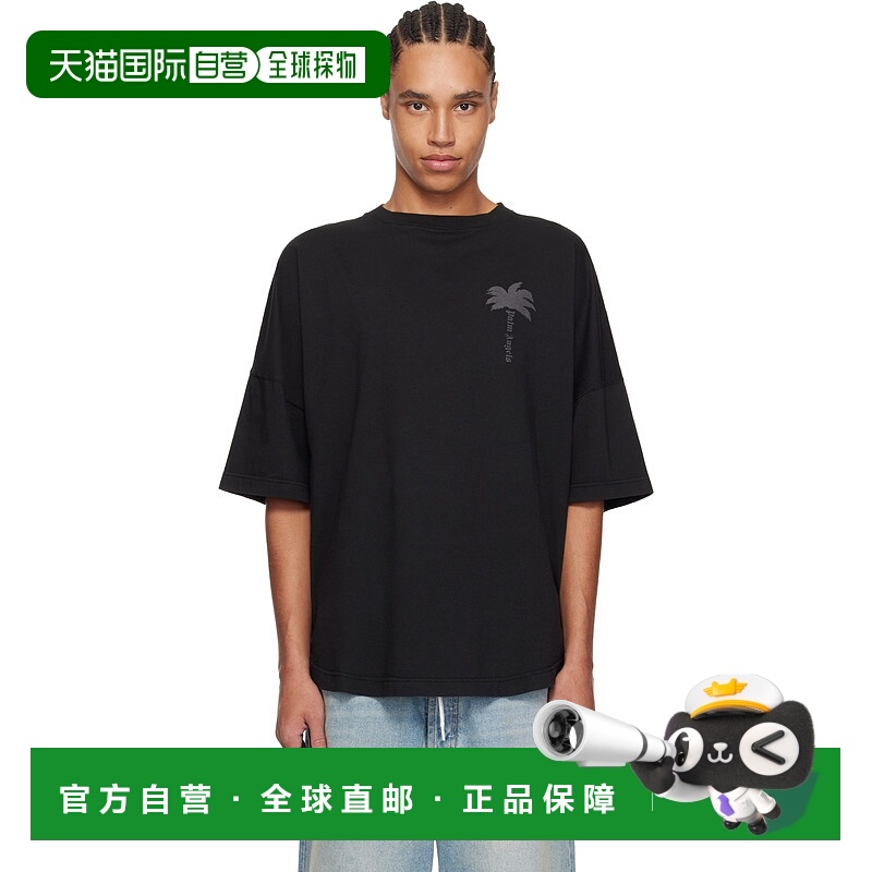 1h可退 潮奢 Palm Angels 棕榈天使 男士 黑色 Palms Over T 恤 P