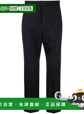 THOM BROWNE 男士休闲裤 MTC001A06146420 CO 黑色直筒裤
