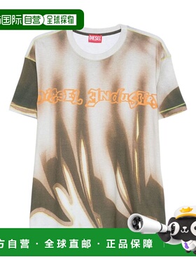 DIESEL 男士T恤 A212280BKBY9ECA AW2025 浅棕色