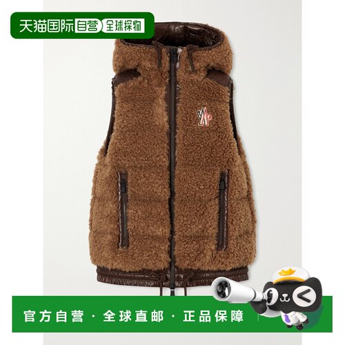 moncler盟可睐shell-trimmed down ski女士马甲