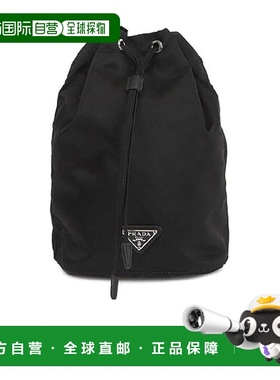 PRADA 女士单肩包 1NA3692BQPF0002 AW2021 黑色 徽标手拿包