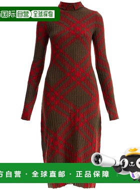 BURBERRY 女士连衣裙 8093580C1205 AW2024 红色 ABITI