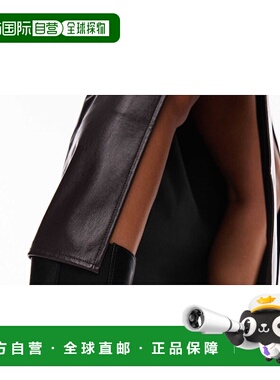 1h可退 潮奢 Topshop 女士 Nisha 宽版粗跟切尔西靴(黑色)