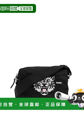 KENZO 男士斜挎包 FF55SA618F2699 SS2025 黑色单肩包