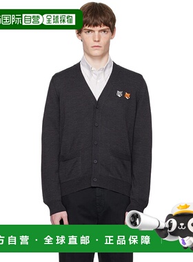 1h可退 潮奢 MAISON KITSUNE 男士 灰色 Double Bold Fox Head Pa