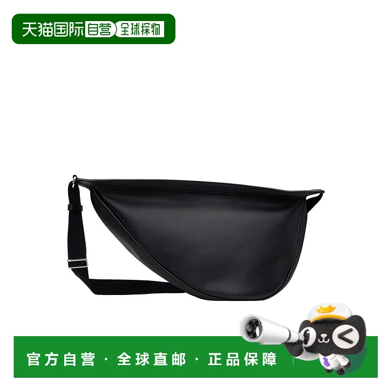 1h可退 THE ROW 男士斜挎包 W1196ML145BAS SS2025 黑色新款