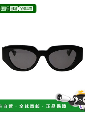 GUCCI 女士眼镜 GG1421S001 AW2023 黑色 几何框太阳镜古驰
