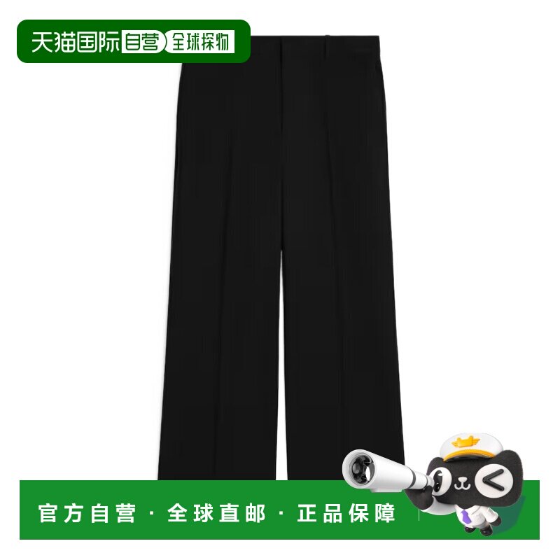 CELINE 女士正装裤 RP0CU650D38NO SS2026 黑色 腰带环休闲裤女装