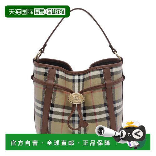 BURBERRY 女士斜挎包 8128949A7026 AW2026 棕色 Mini Check buck