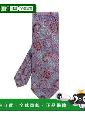 1h可退 ETRO 男士领带 MASA0001AQ220S9880 AW2025 灰色 尖头领带