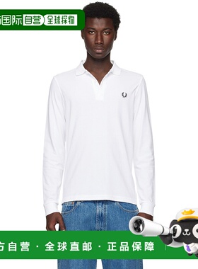 1h可退 潮奢 Fred Perry 弗莱德.派瑞 男士 白色 The Tennis Shir