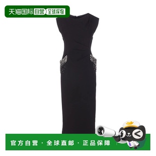 PINKO 女士连衣裙 105753A2Q2Z99 AW2025 黑色 镶有珠宝刺绣的修