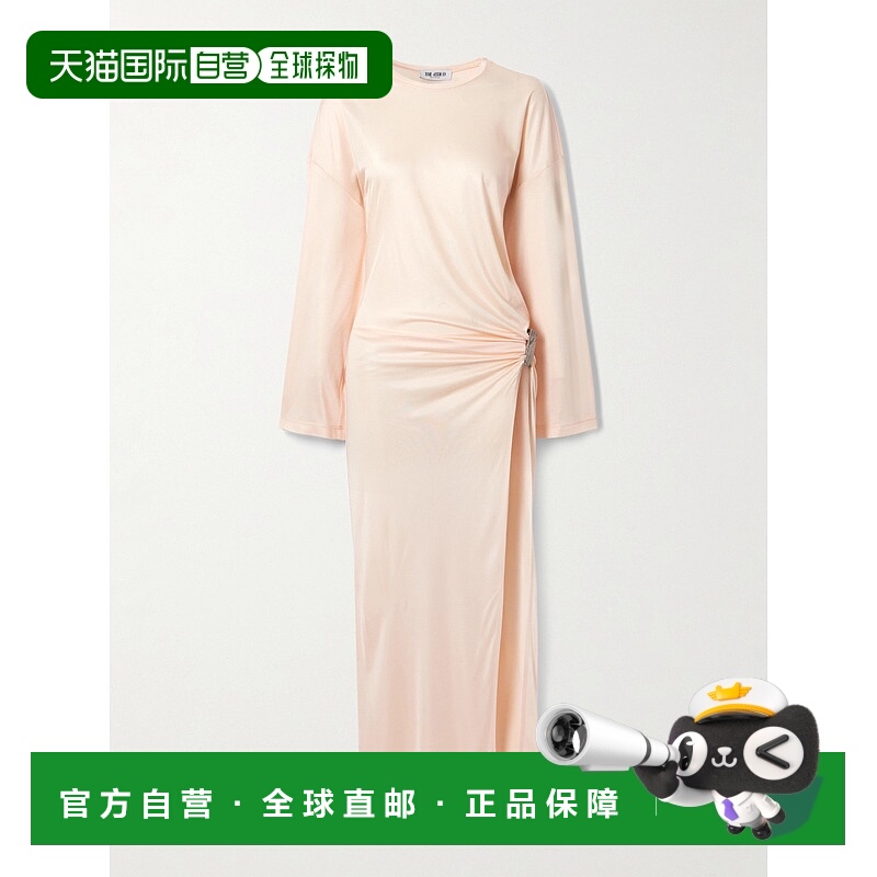 1h可退 潮奢 The Attico 女士 精饰褶皱针织长款连衣裙 251WCW002