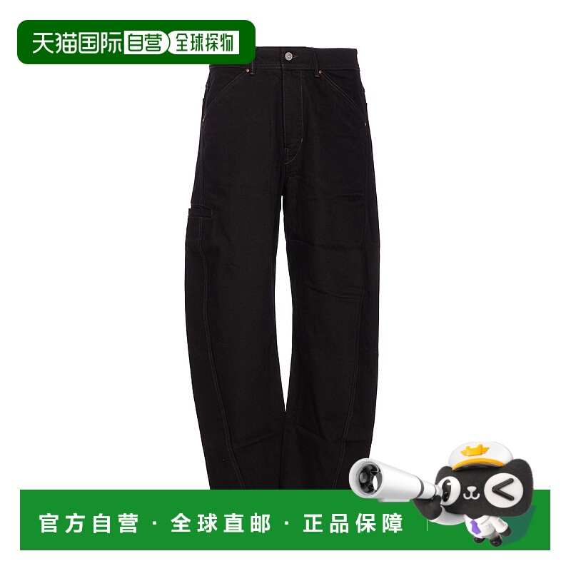 1h可退 LEMAIRE 男士休闲裤 PA1102LD1055BK999 AW2025 黑色