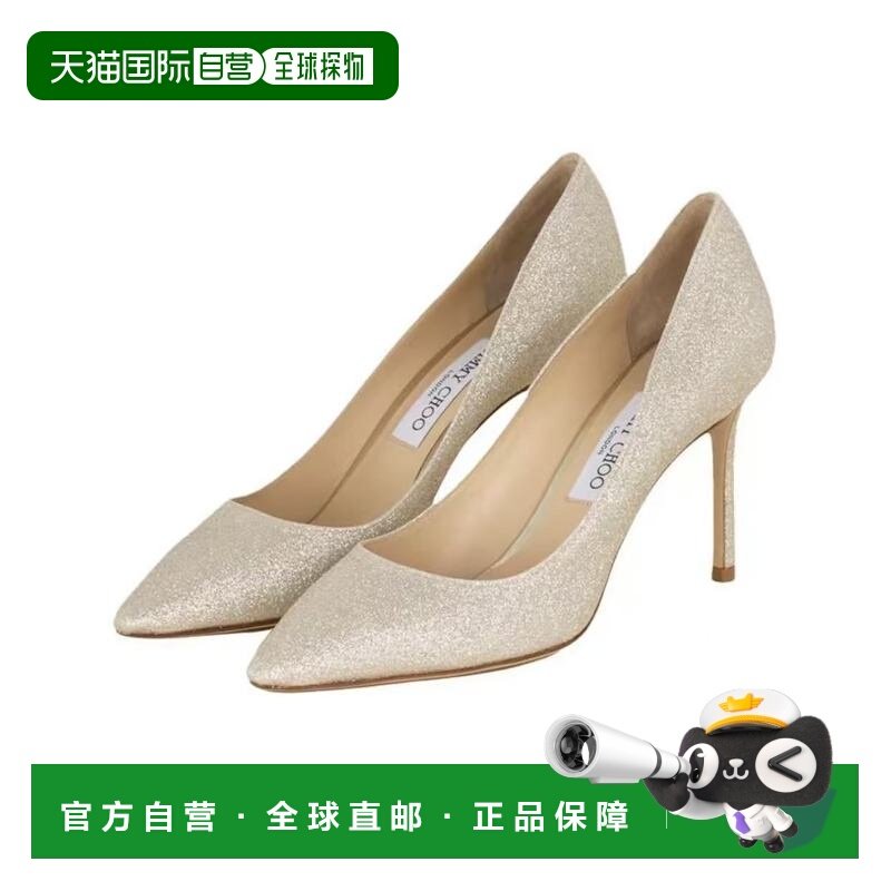 JIMMY CHOO 女士米黄色闪粉渐变8.5CM高跟鞋 细闪粉高跟鞋一脚蹬,女鞋,时尚休闲鞋,淘宝优惠券,粉丝福利购,淘宝优惠卷