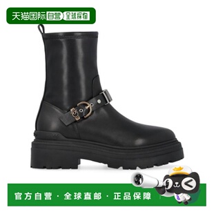 PINKO 黑色 女士靴子 AW2025 圆头短靴 SD0447P061Z99 1h可退