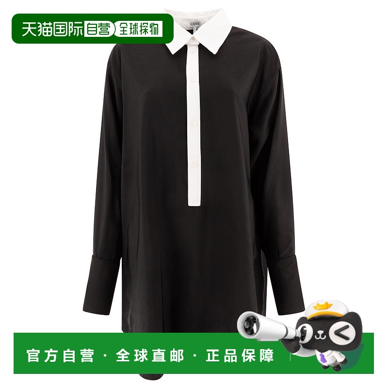 1h可退 LOEWE 女士半身裙 S540Y09XOD1100 AW2024 黑色 Viscose B