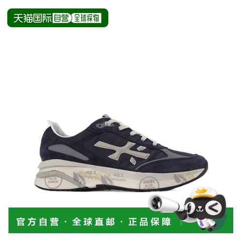 1h可退 PREMIATA 男士运动鞋 VAR7306BLUE SS2025 黑色 系带运动