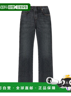 BALMAIN 男士牛仔裤 FH0MI100DF989CO AW2025 黑色 Straight-leg