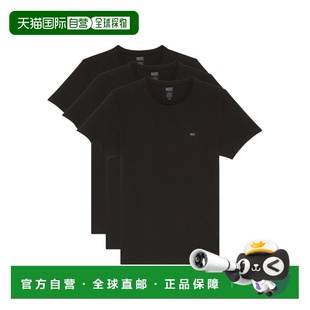 00SPDG0LIADE4101 AW2023 黑色 DIESEL T恤三件装 T恤 短袖 男士
