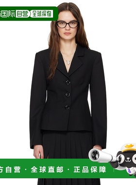 1h可退 潮奢 SHUSHU TONG 女士 黑色 Waist 西装外套 FSDDCO02QAP