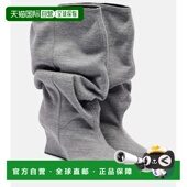 潮奢 grey灰色 Balmain 女士 1h可退 短靴 巴尔曼 Draped 舒适时