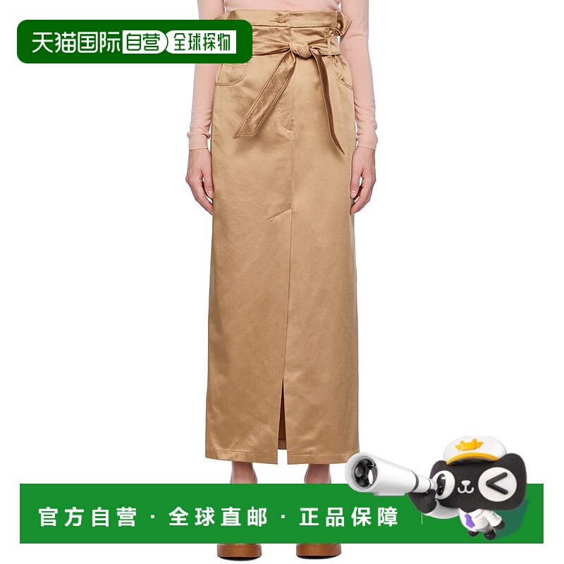1h可退 潮奢 MaxMara 麦斯玛拉 女士 驼色 Alcade 半身裙 2311060