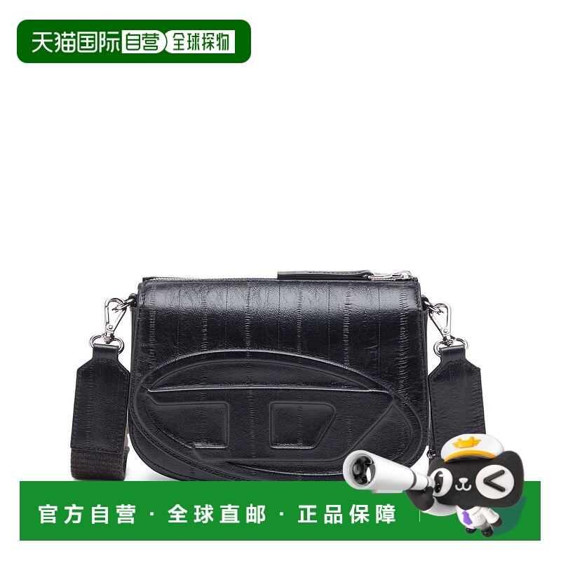 1h可退 DIESEL 男士单肩包 X10223P8245T8013 SS2025 黑色 Camera