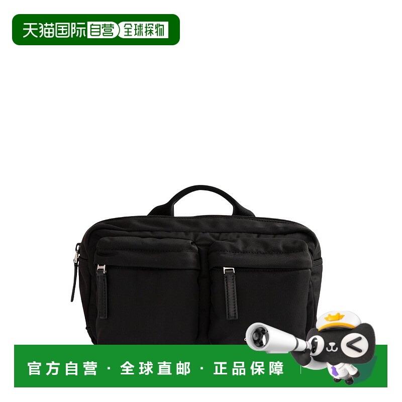 1h可退 GIVENCHY 男士腰包 BK50F8K1ZL001 AW2025 黑色 'Essentia