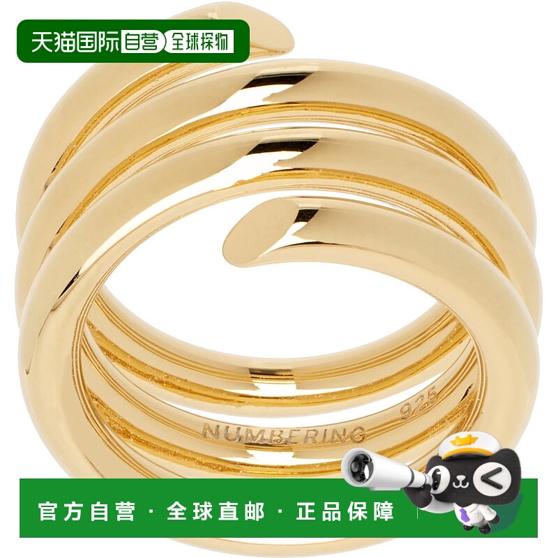 潮奢 #Numbering 男士 金色 #8403 戒指 8403