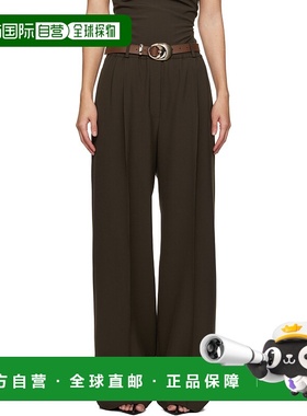 1h可退 潮奢 BEAUFILLE 女士 棕色 Erwin 长裤 BFRS25P01阔腿裤
