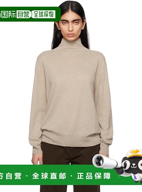 1h可退 潮奢 The Row 女士 驼色 Jabari 高领毛衣 8664Y751打底衫