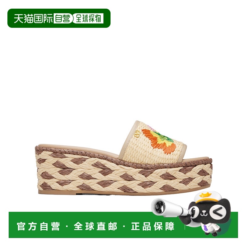 VALENTINO 女士凉鞋 WS0MS2FYRA6P AW2025 花色 抛光皮革和编织仿