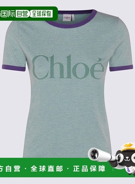 CHLOÉ 女士T恤 CH25AJH2417397X AW2025 白色 Logo Print T-Shirt