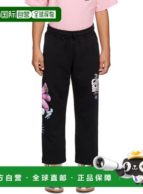 1h可退 潮奢 Gcds 女童 黑色印花儿童长裤童装 DDP008