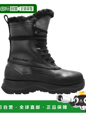 CANADA GOOSE 女士靴子 7678WBLACK AW2025 黑色 厚底短靴女靴