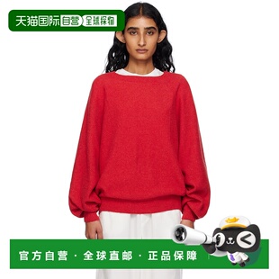 1h可退 潮奢 Baserange 女士 红色 Soar Purl 毛衣 PUSOS羊绒针织