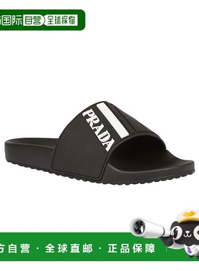 【99新未使用】PRADA 男士凉鞋 4X3204B4OF0IAU SS2021 黑色 徽标