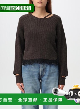 PINKO 女士针织毛衣 100720A238M28 AW2024 棕色 Jumper