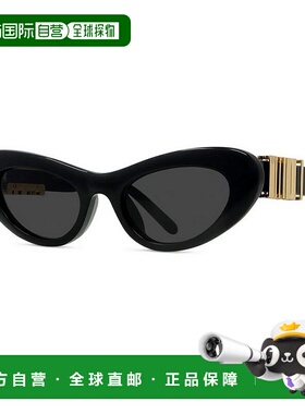 1h可退 潮奢 LOEWE 罗意威 女士 LW40156U 01A 窄款太阳镜 LW4015