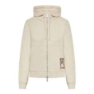 Zipped BURBERRY hoodie 棕色 SS2026 女士卫衣 8118582