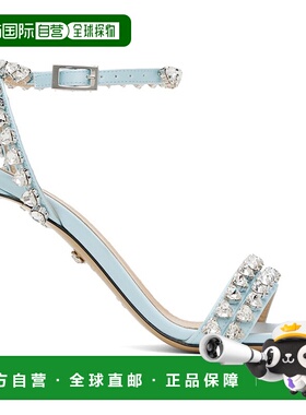 1h可退 潮奢 MACH & MACH 女士 蓝色 Audrey 95 凉鞋 R24S0470