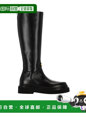 VALENTINO 女士靴子 WS0MP2BEK0NO AW2025 黑色 圆头长筒靴