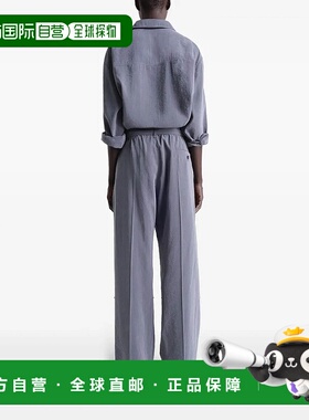 LEMAIRE 女士休闲裤 PA1206LF1308BK991 SS2025灰色阔腿裤西装裤