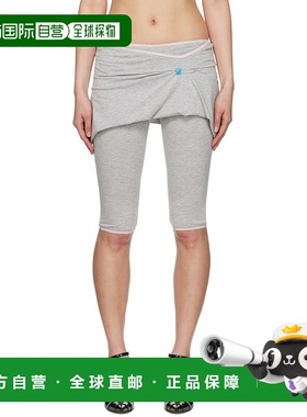 1h可退 潮奢 Ashley Williams 女士 灰色 Nappy Pin 短裤 AWSS250